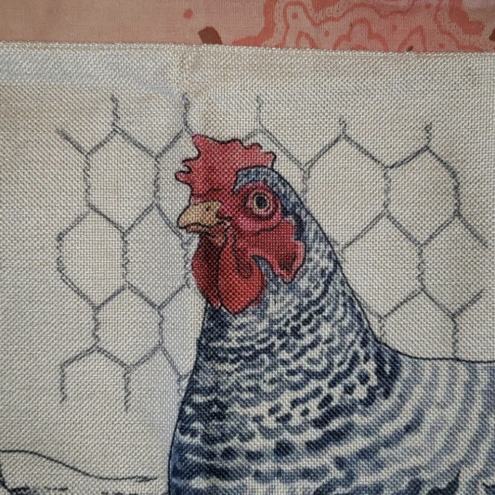 Plymouth Rock Chicken Pillow Cover Barred Rock Hen - Picture 5 of 11